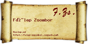 Fülep Zsombor névjegykártya
