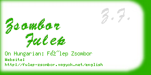 zsombor fulep business card